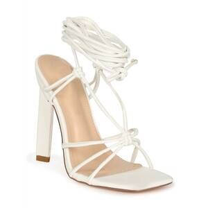 NEW DDK women's strappy heel in white